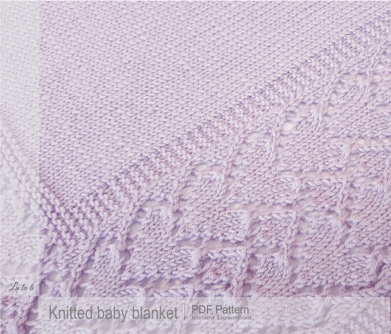Knit Baby Blanket Pattern Baby Blanket Pattern DIY Knit Baby Etsy