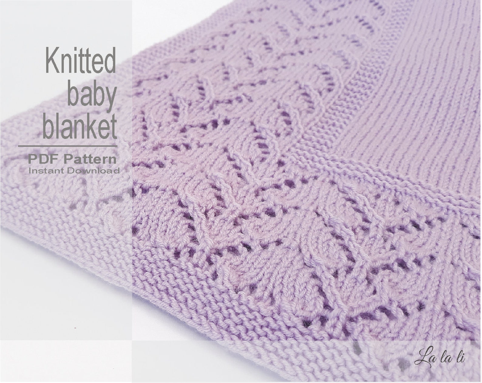 Knit Baby Blanket Pattern Baby Blanket Pattern DIY Knit Baby Etsy