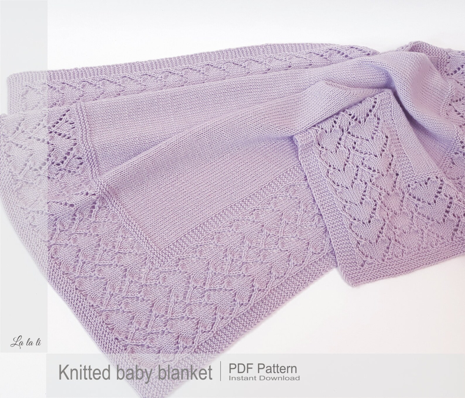 Knit Baby Blanket Pattern Baby Blanket Pattern DIY Knit Baby Etsy