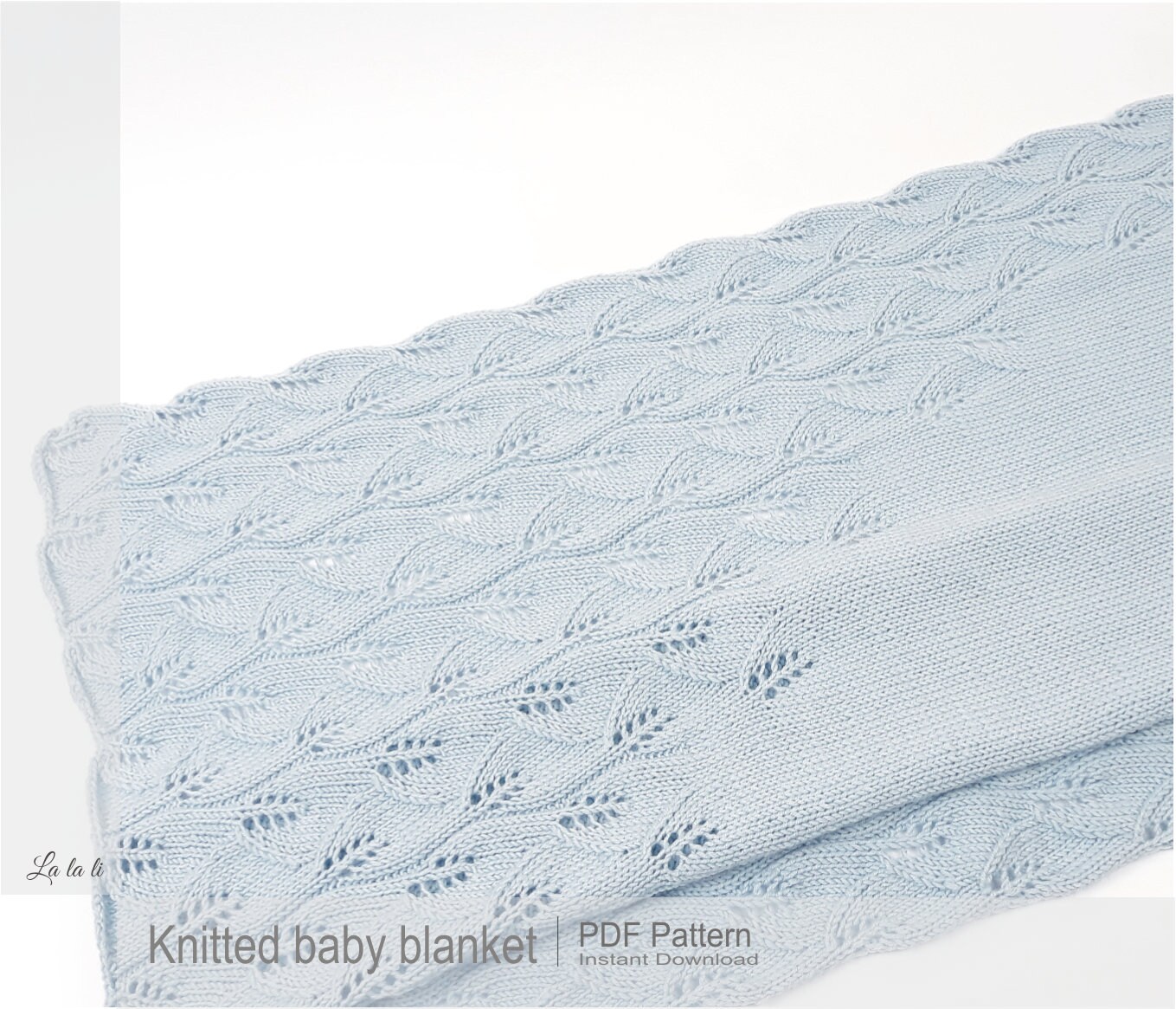 Knitted Baby Blanket Pattern Baby Blanket Pattern DIY Knit Etsy