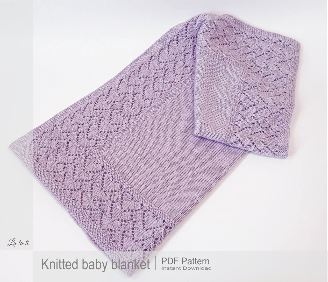 Knit Baby Blanket Pattern Baby Blanket Pattern DIY Knit Baby Etsy
