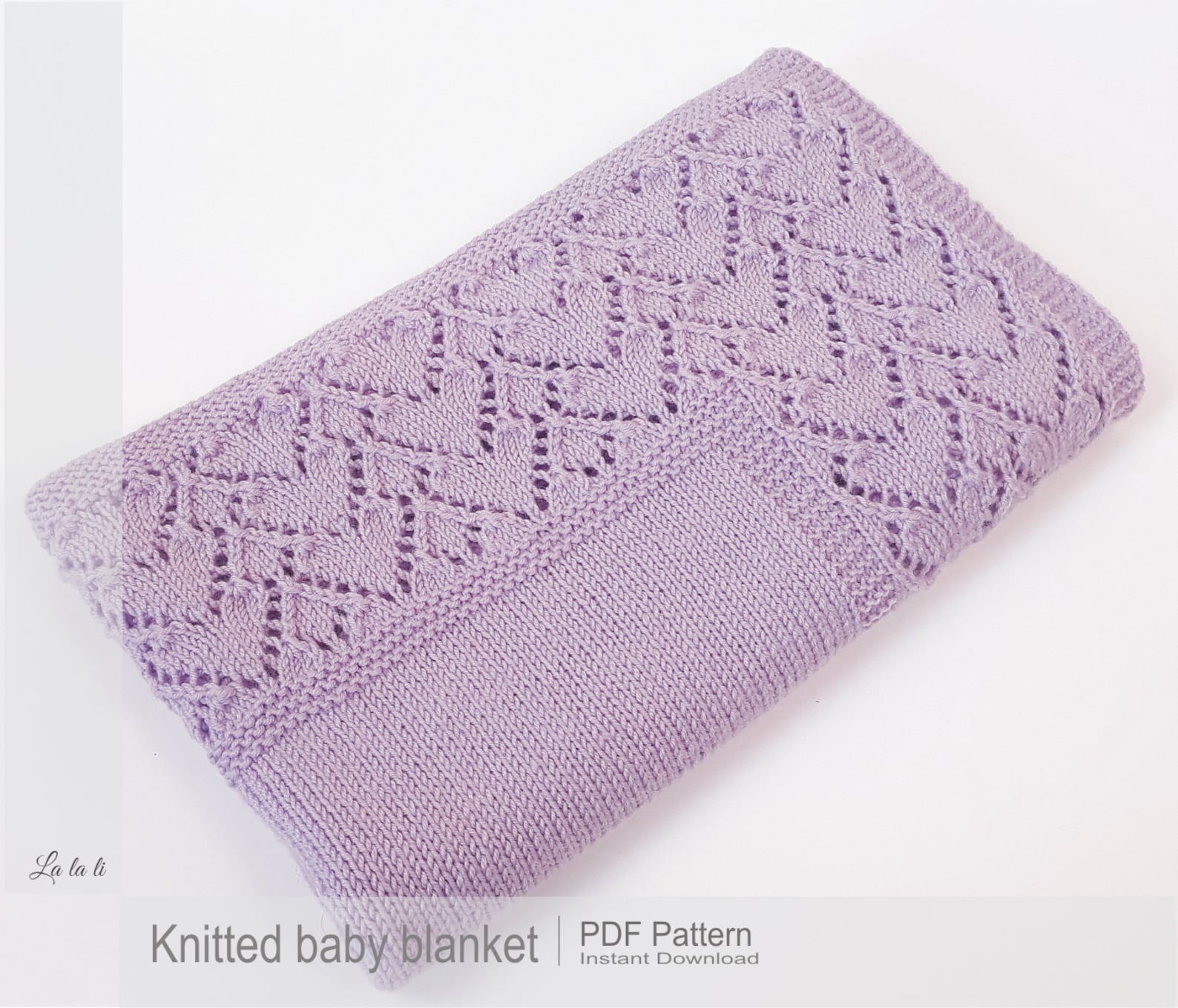 Knit Baby Blanket Pattern Baby Blanket Pattern DIY Knit Baby Etsy