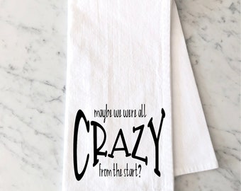 Spraypaint, The Disco Biscuits Inspired Tea Towel by Chalkdust Couture