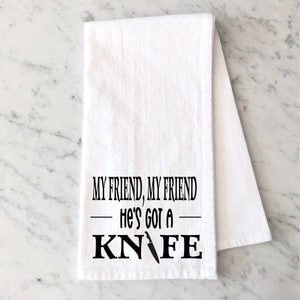 Min vän, min vän, Phish-inspirerad kökshandduk från Chalkdust Couture