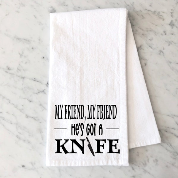 My Friend, My Friend, Phish Inspired Tea Towel by Chalkdust Couture