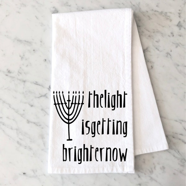 Light, Phish Inspired Hanukkah Tea Towel by Chalkdust Couture