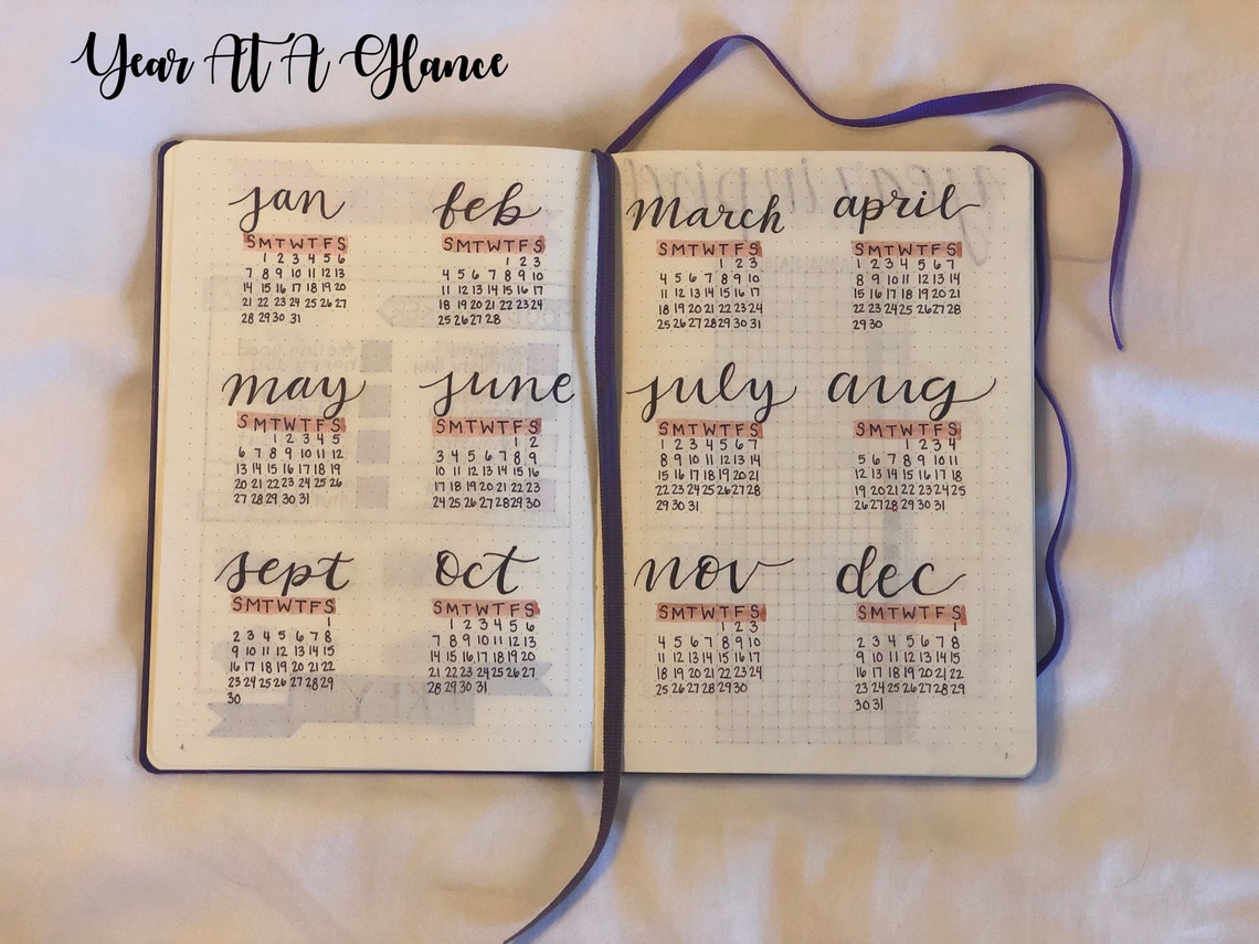 Custom Handmade Bullet Journal Etsy