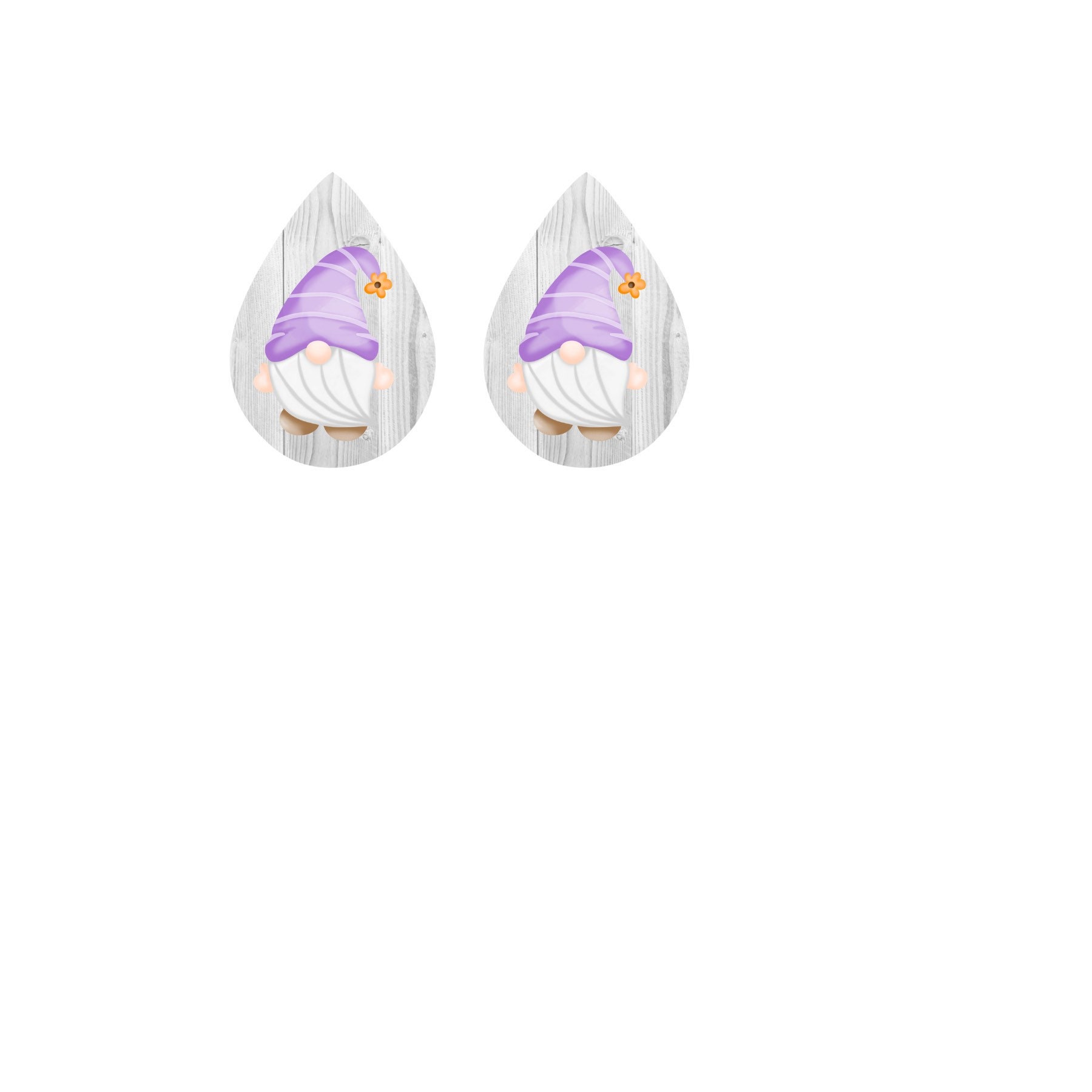 Purple Ribbon Awareness Gnome with Purple Hat Earring Sublimation Design,  Hand drawn Gnome Sublimation earring design, digital download, JPG, PNG