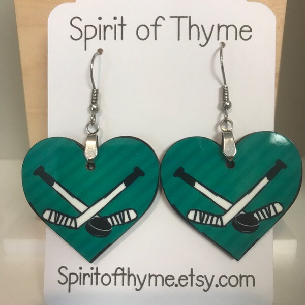 Hockey Earrings Etsy