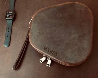 Airpods Max Case, Premium Leather Airpods Max Case, Personalised Airpods Max Case, Leather Case for Airpods Max Cases