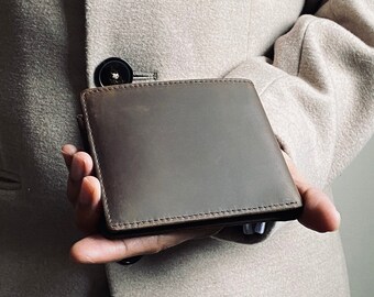 Personalizar billetera hombres, personalizar billetera de regalo personalizar billetera de cuero regalo de aniversario de cuero billetera grabada billetera de cuero de los hombres