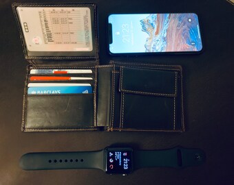 Leather Wallet Man Personalised Wallet,  Engraved wallet for men, RFID Blocking leather wallet, Man Leather Wallet, Anniversary gift ideas