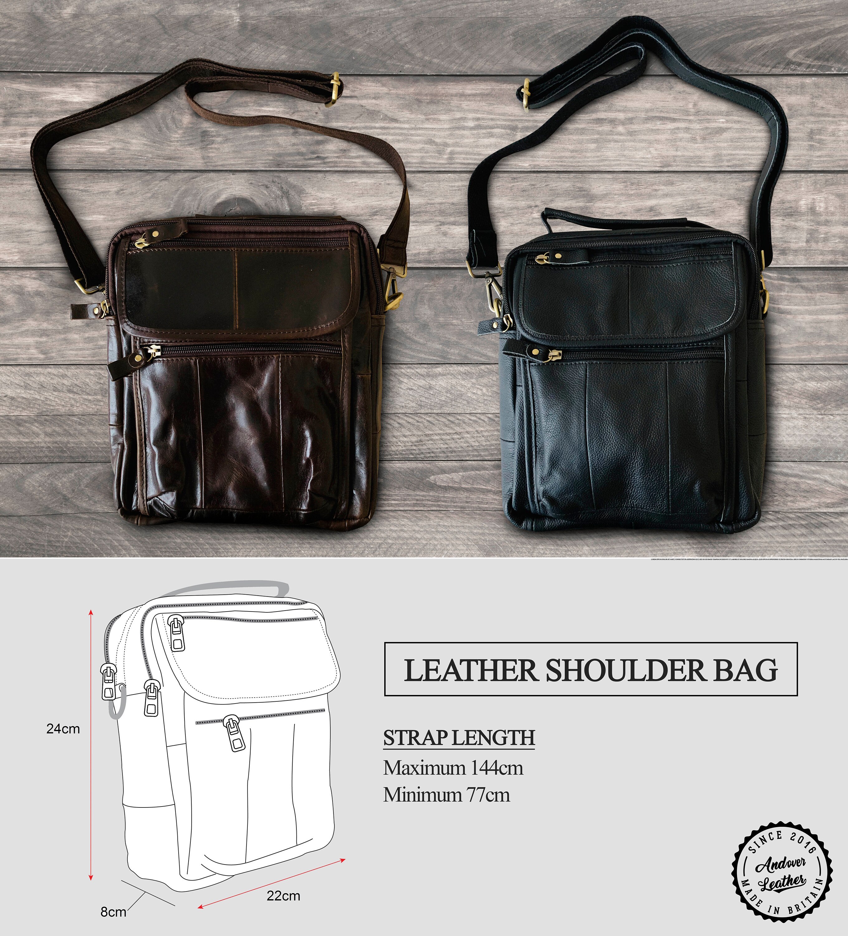 Personalised Leather Bag Leather Messenger Bag Messenger Bag | Etsy