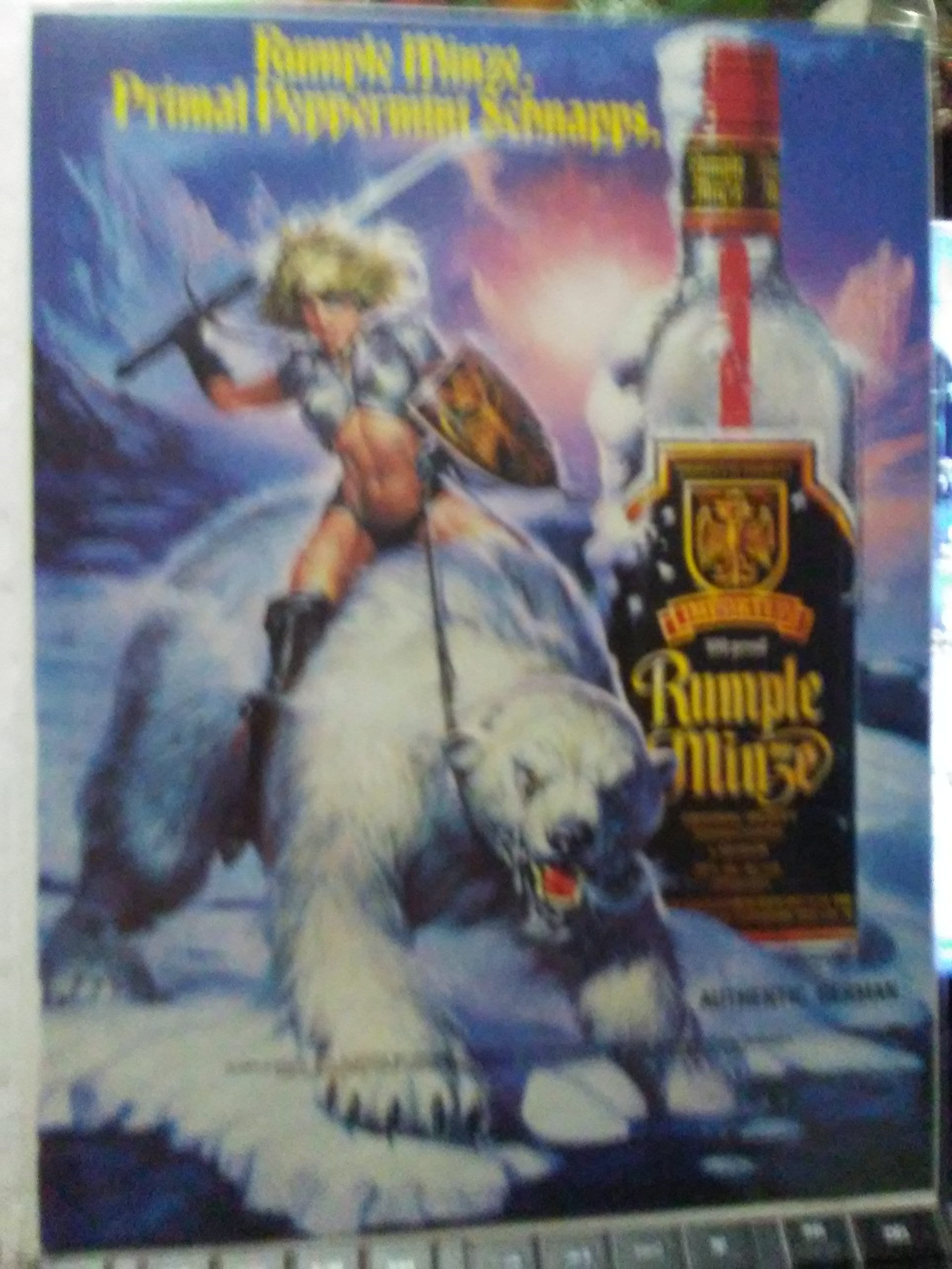 Rumple Minze Primal Peppermint Schnapps Promotion Poster Buy direct