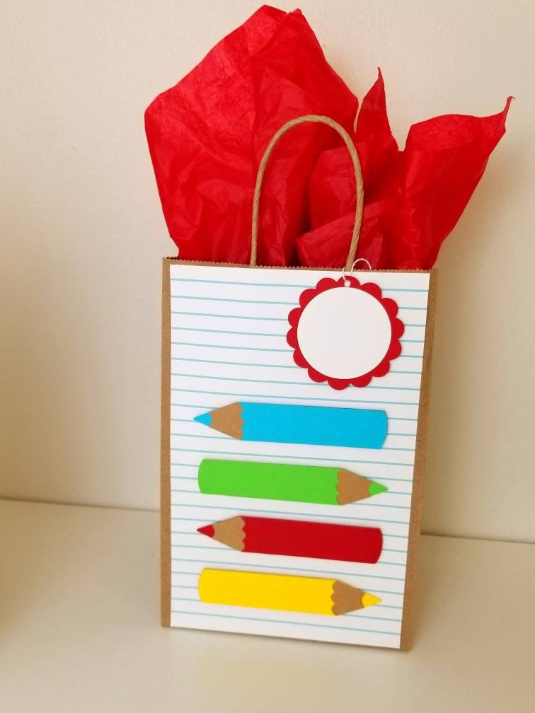 Back to school gift bags First day of school treat bags Etsy