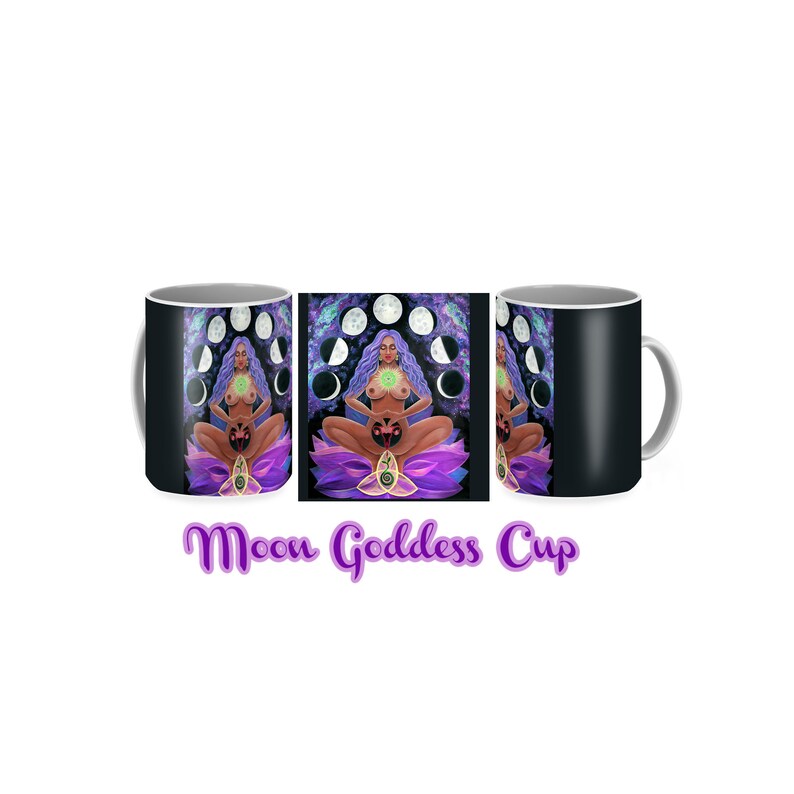 Divine Moon Goddess YONI Coffee Tea Cup Mug Artist Yana Divine Moon Goddess YONI Coffee Tea Cup Mug Artist Yana