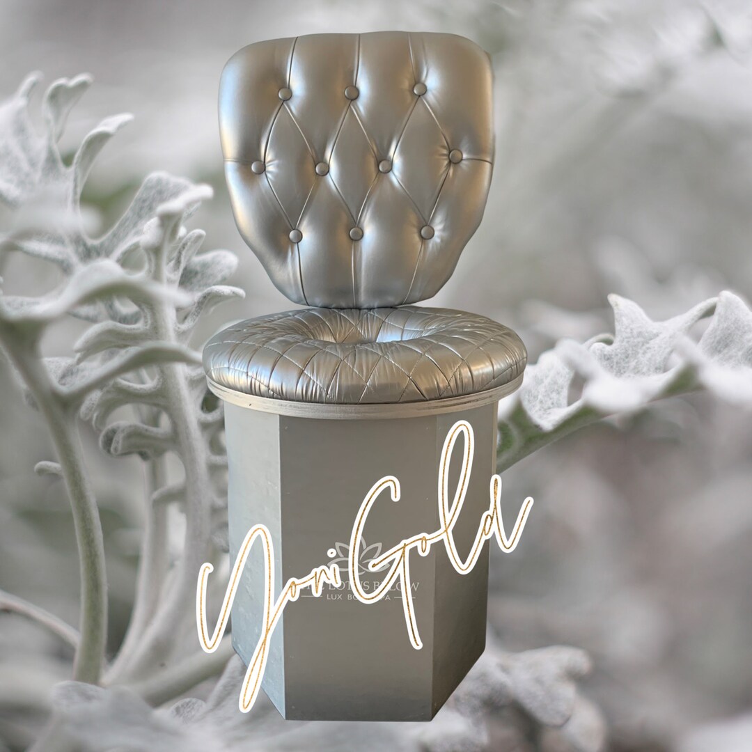 YONI THRONE Yoni Steam HEXAGON Sauna Chair Seat With Tuft Wall Cushion