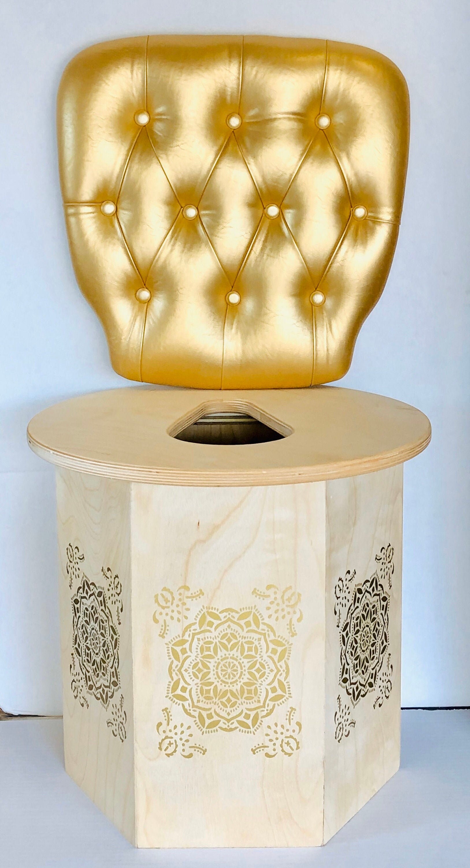 Spa Yoni Steam Sauna Chair Seat with Tuft wall Cushion Etsy