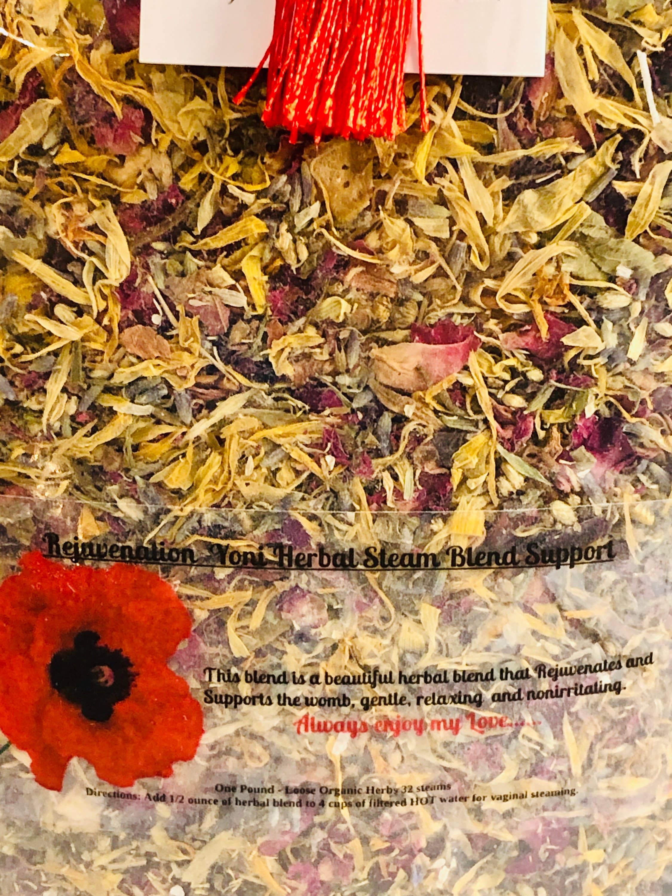 One Pound BULK Wholesale Loose Organic Herbs 32 steams comes with 32 drawstring herbal bags