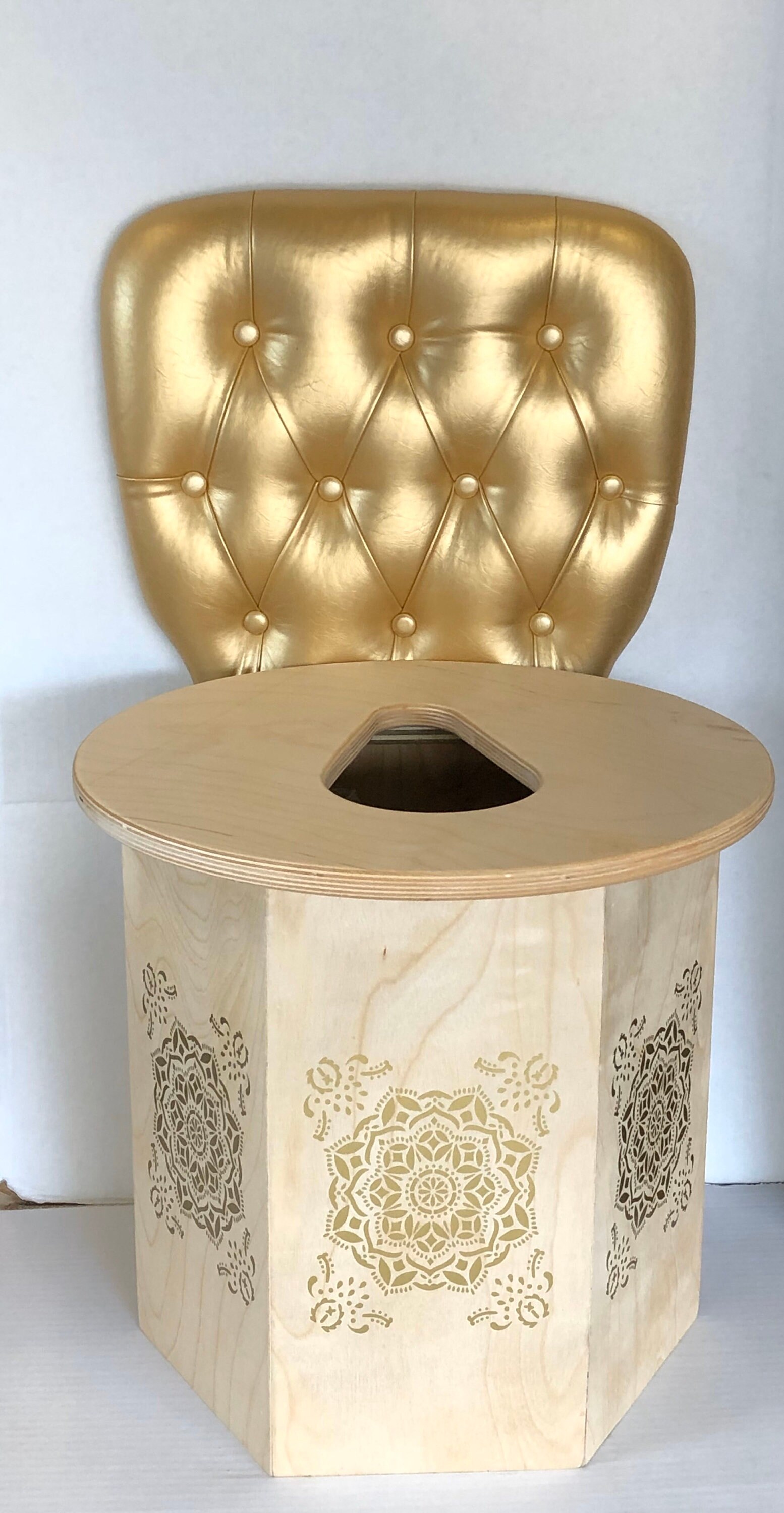 Spa Yoni Steam Sauna Chair Seat with Tuft wall Cushion Etsy