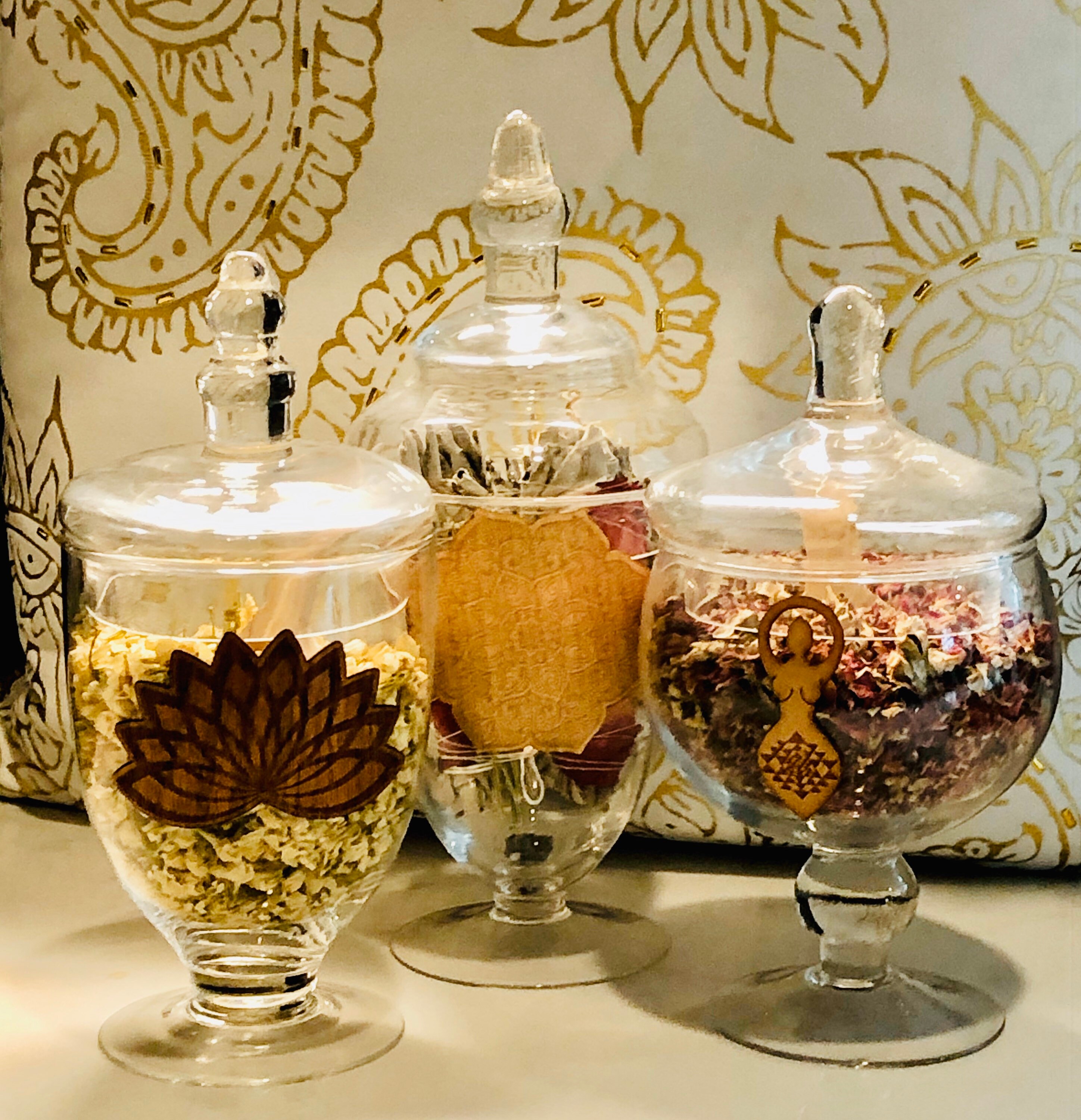 Yoni Herbal Apothecary Jar Set for steam herbs, Beautify ...