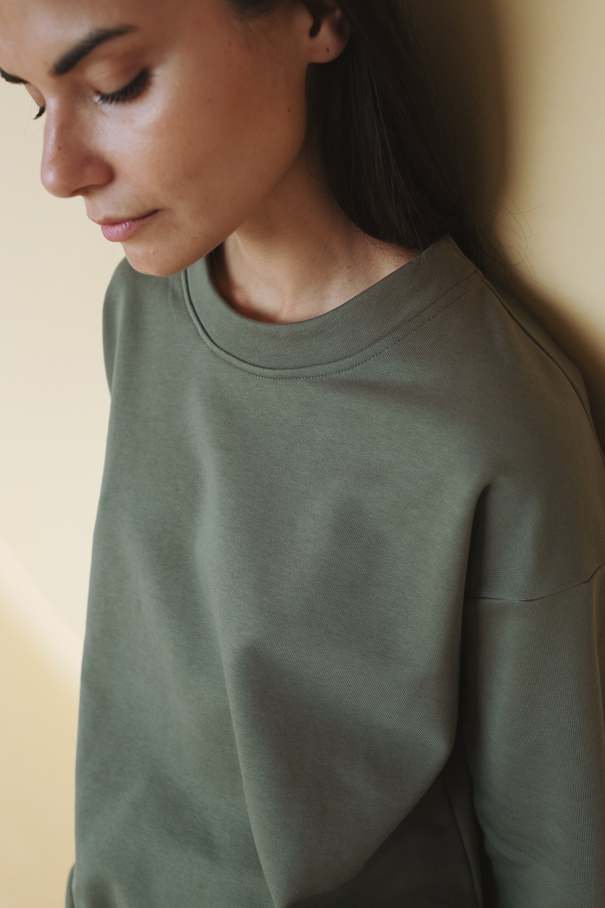 Natural White Cotton Sweatshirt Pullover Women's Cotton Etsy