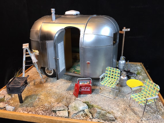 Airstream Trailer 1/12 Diorama With Full Interior Details - Etsy