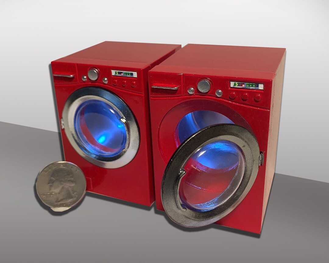 Miniature Contemporary Washer and Dryer in 1/12 Scale Etsy