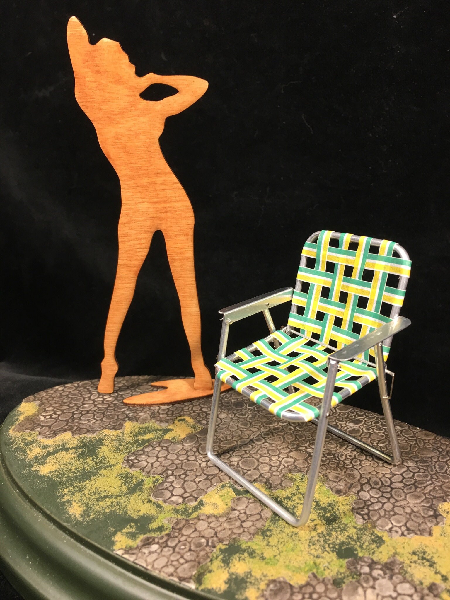 Miniature Aluminum Folding Chair Miniature One Inch Scale - Etsy