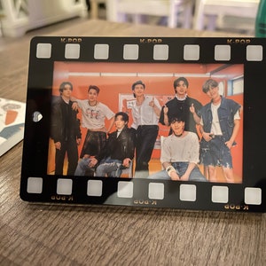 Film strip photo strip Kpop acrylic photocard holder frame stand keychain standee