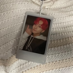 Polaroid photo Kpop acrylic toploader photocard holder | photocard frame |photo card stand | photocard keychain standee