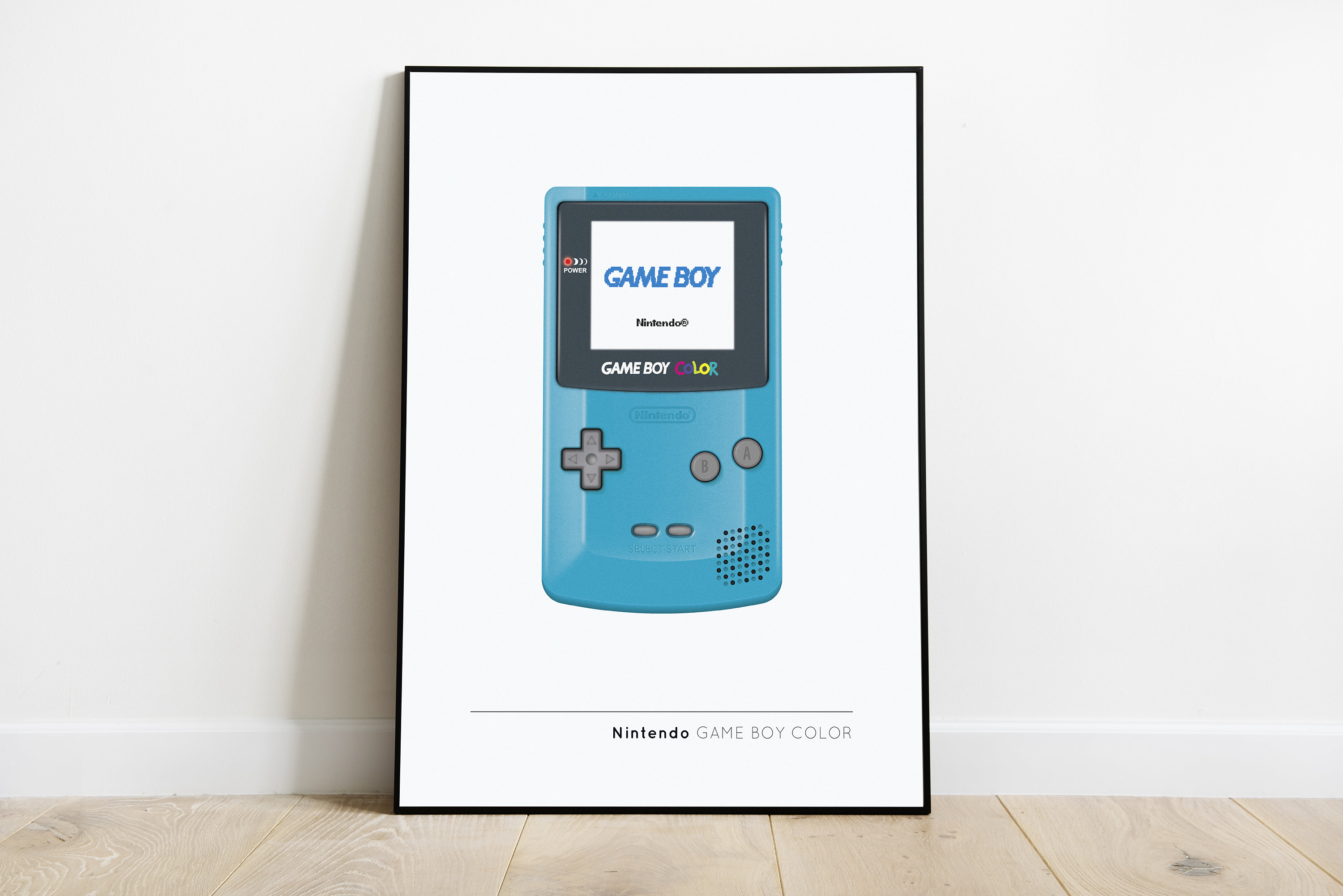 Illustrated Nintendo Game Boy Color Poster - Etsy