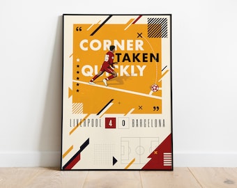 Trent Alexander Arnold Iconic Corner Against Barcelona Poster