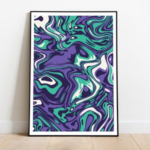 Minimalist, Abstract, Mid Century Modern, Liquid, Wall art, Home Decor
