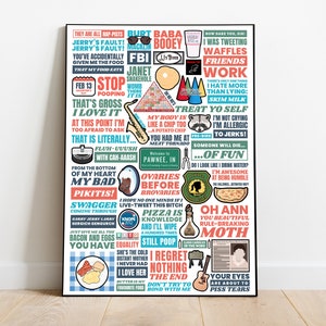 Parks and Recreation TV Show Quotes Poster