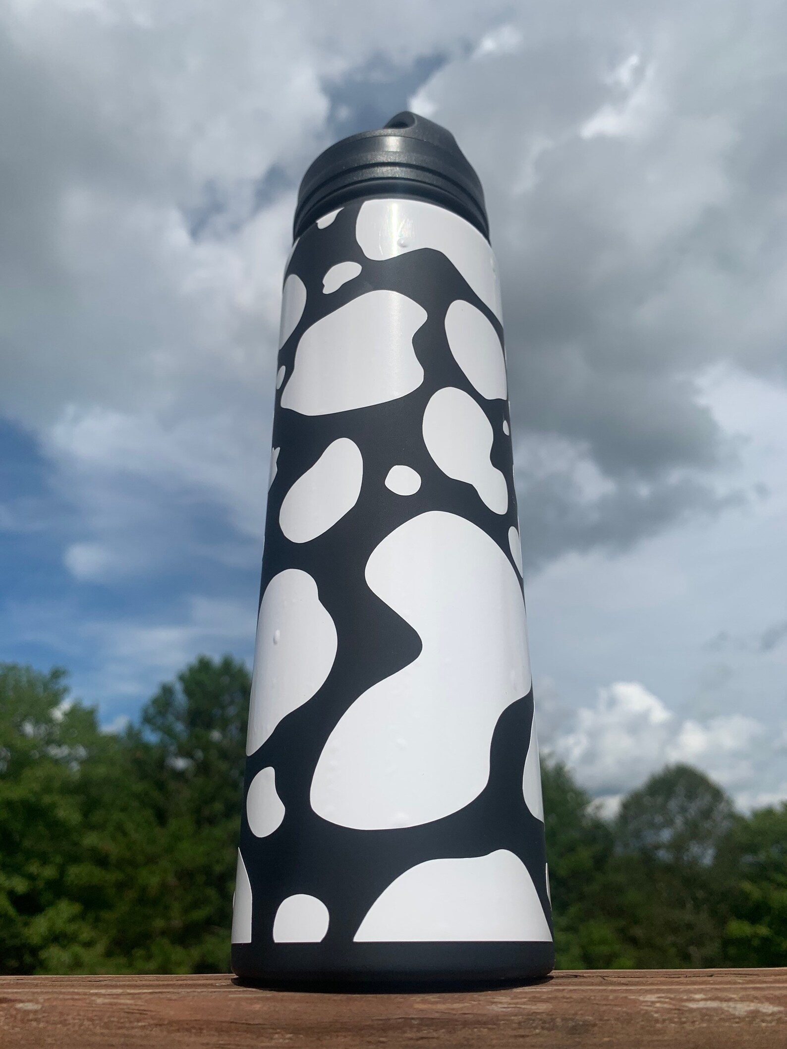 Cow Print Water Bottle Cute Patterned Water Bottles Cow Etsy Cow Print Water Bottle Cute Patterned Water Bottles Cow Etsy