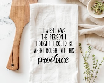 Funny flour sack tea towel, kitchen towels, gifts for mom, funny gift ideas, farmhouse kitchen towels, farmhouse decor, funny kitchen decor