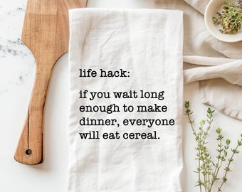 Funny tea towels, funny cooking kitchen towel, flour sack tea towel, funny kitchen towels, housewarming gift, tea towels, kitchen towels mom
