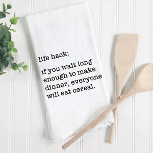 Funny tea towels, funny cooking kitchen towel, flour sack tea towel, funny kitchen towels, housewarming gift, tea towels, kitchen towels mom