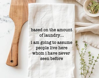 Funny tea towels, funny laundry kitchen towel, funny decorative towel, funny kitchen towels, housewarming gift, tea towels, kitchen towels