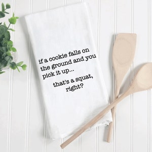 Funny tea towels, funny dieting kitchen towel, flour sack tea towel, funny kitchen towels, housewarming gift, tea towels, kitchen towels