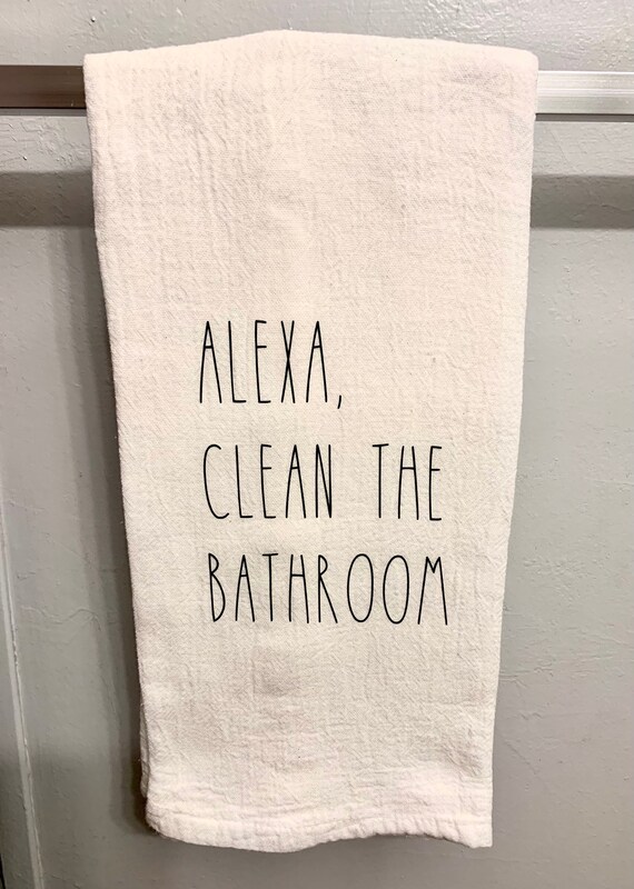 hand towel Alexa Clean the Bathroom Linens Kitchen & Dining