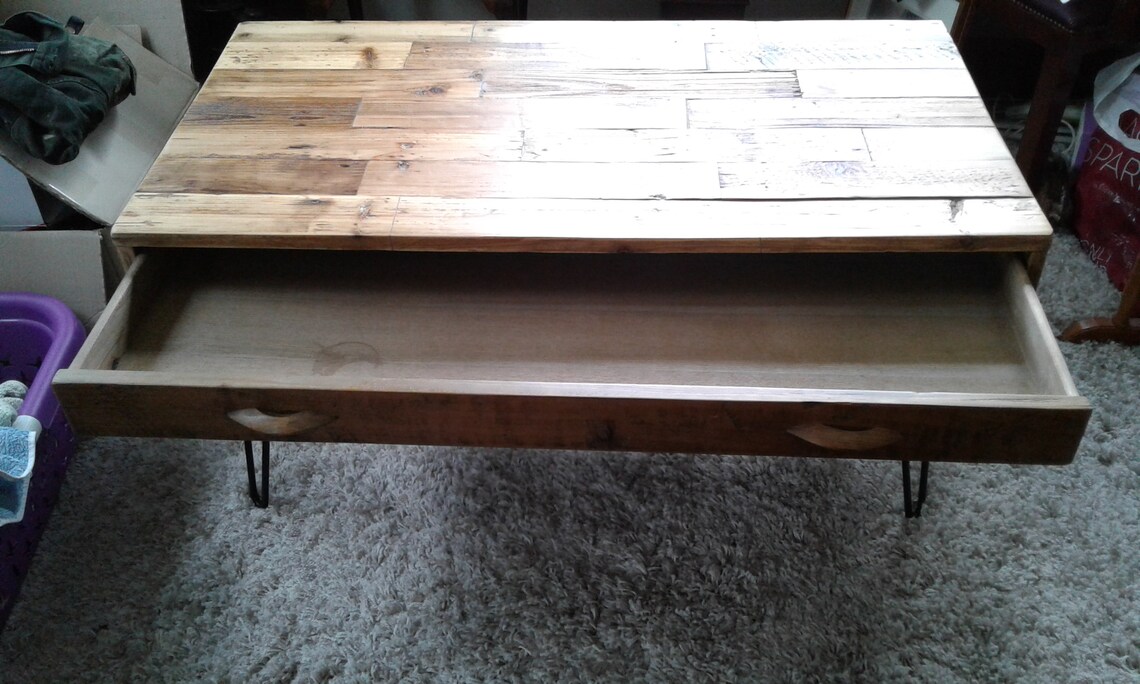 Unique Individual Pine Map Drawer Coffee Table  Etsy