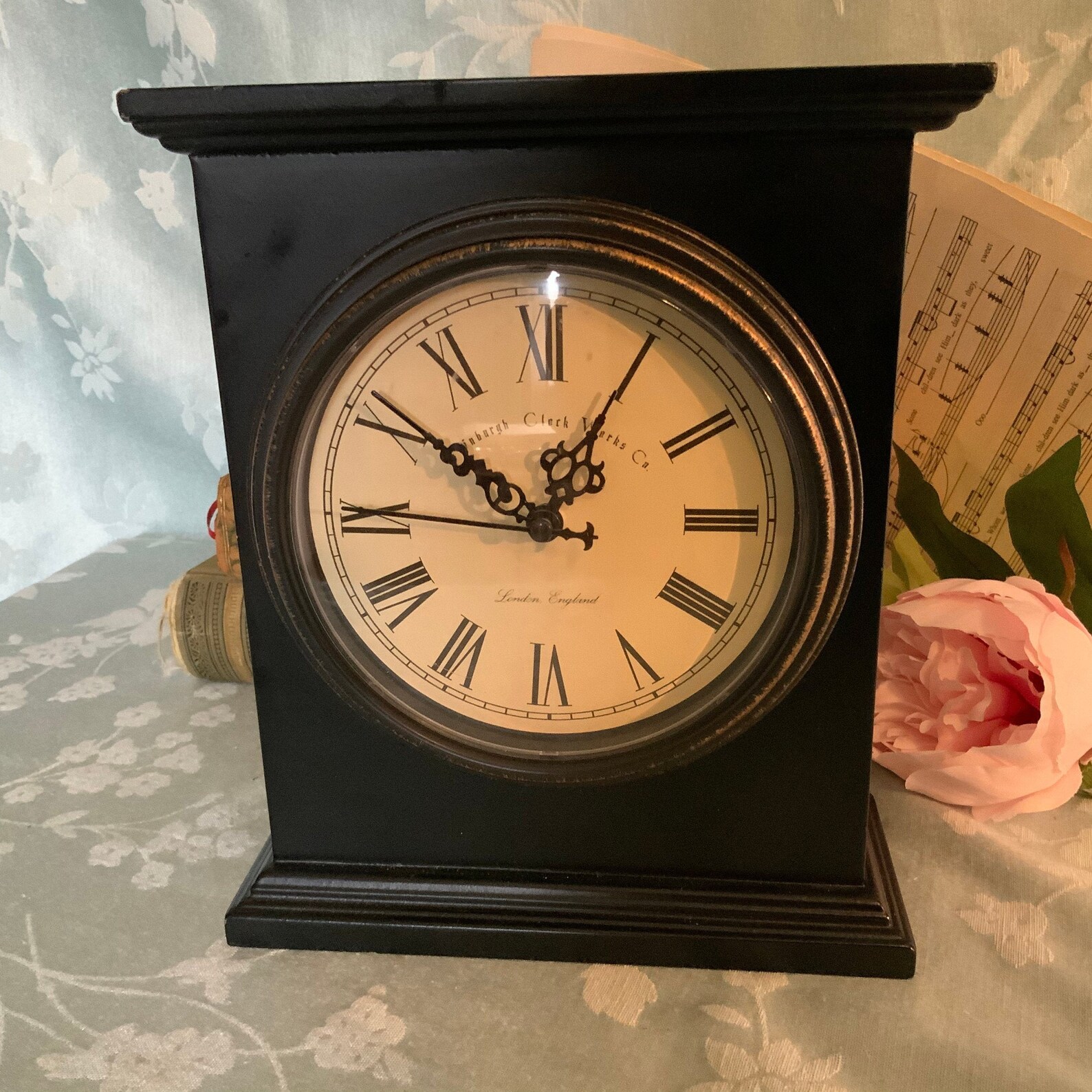 Clock Wooden Clock Edinburgh Clock Works London England. Etsy