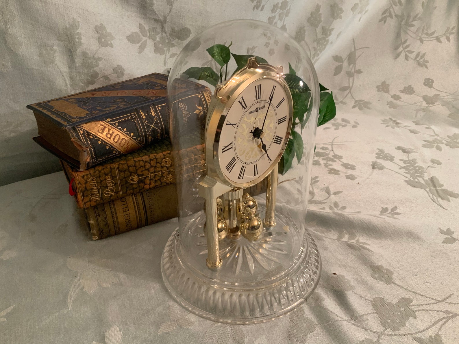 Clock Vintage Howard Miller Quartz Table Anniversary Clock Etsy
