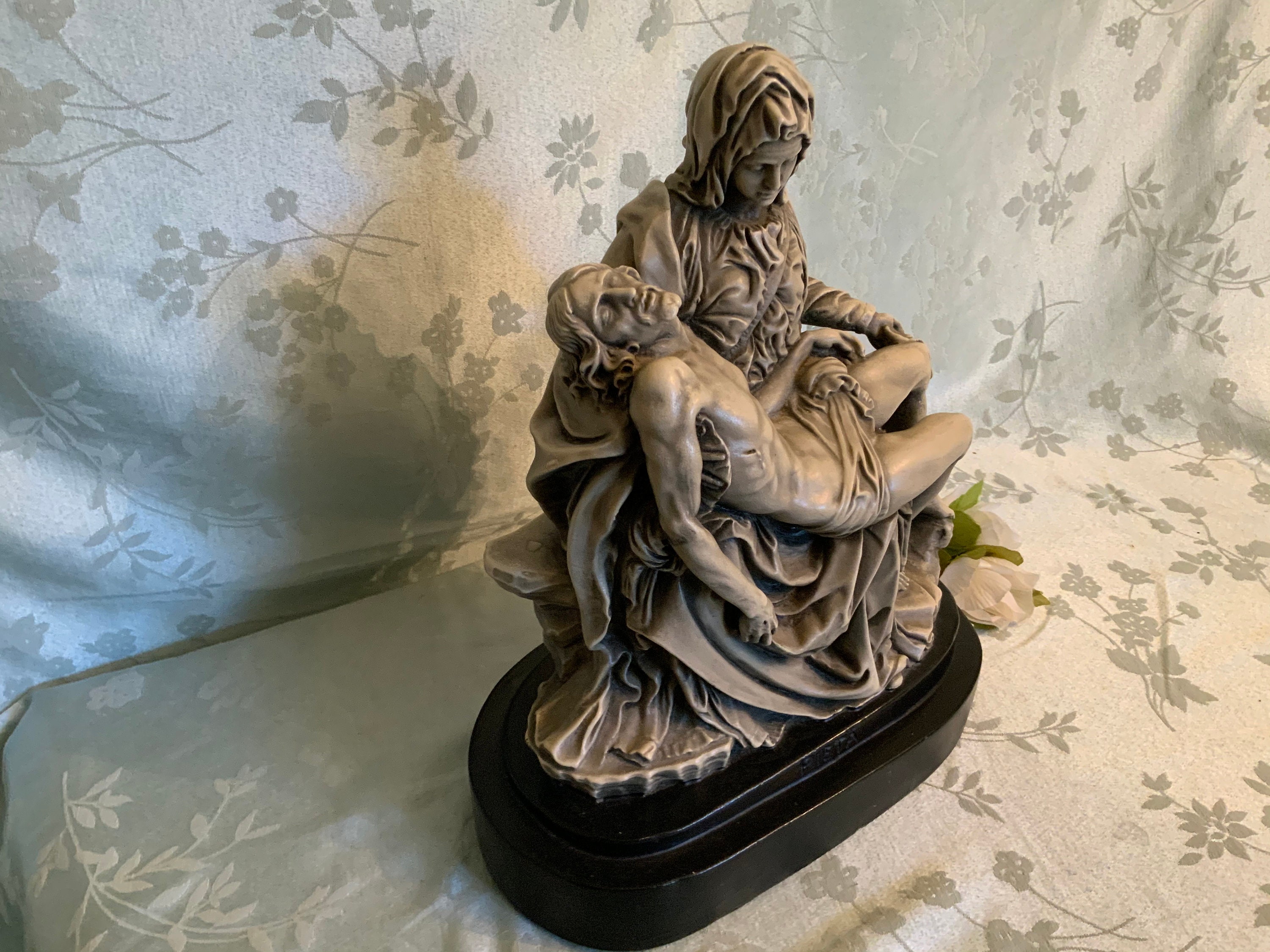 Vintage Pieta Statue Made in Italy Large Reproduction of Etsy