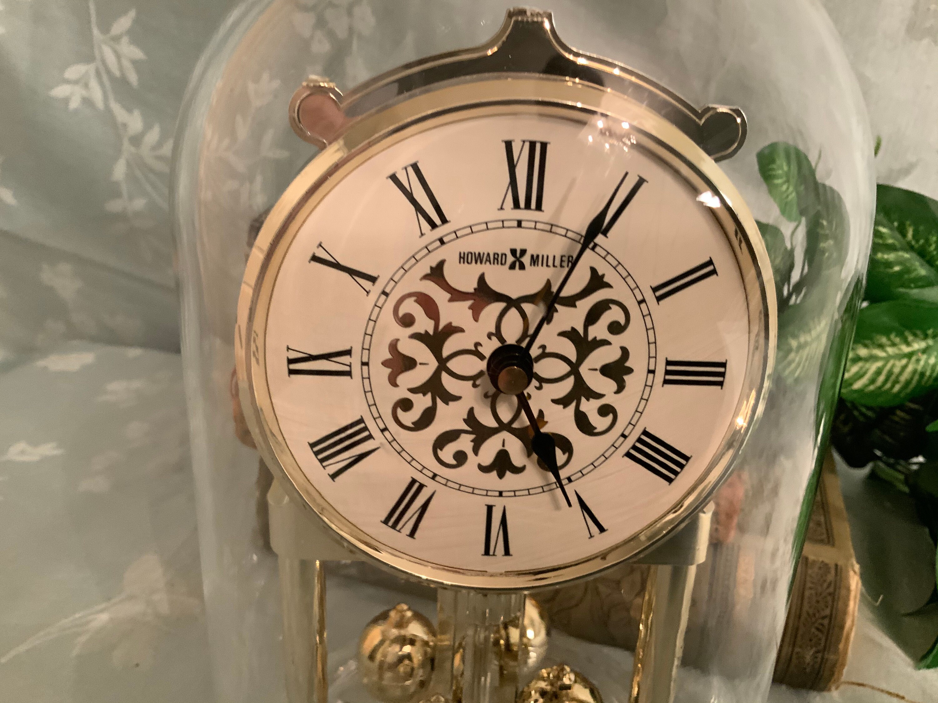 Clock Vintage Howard Miller Quartz Table Anniversary Clock Etsy