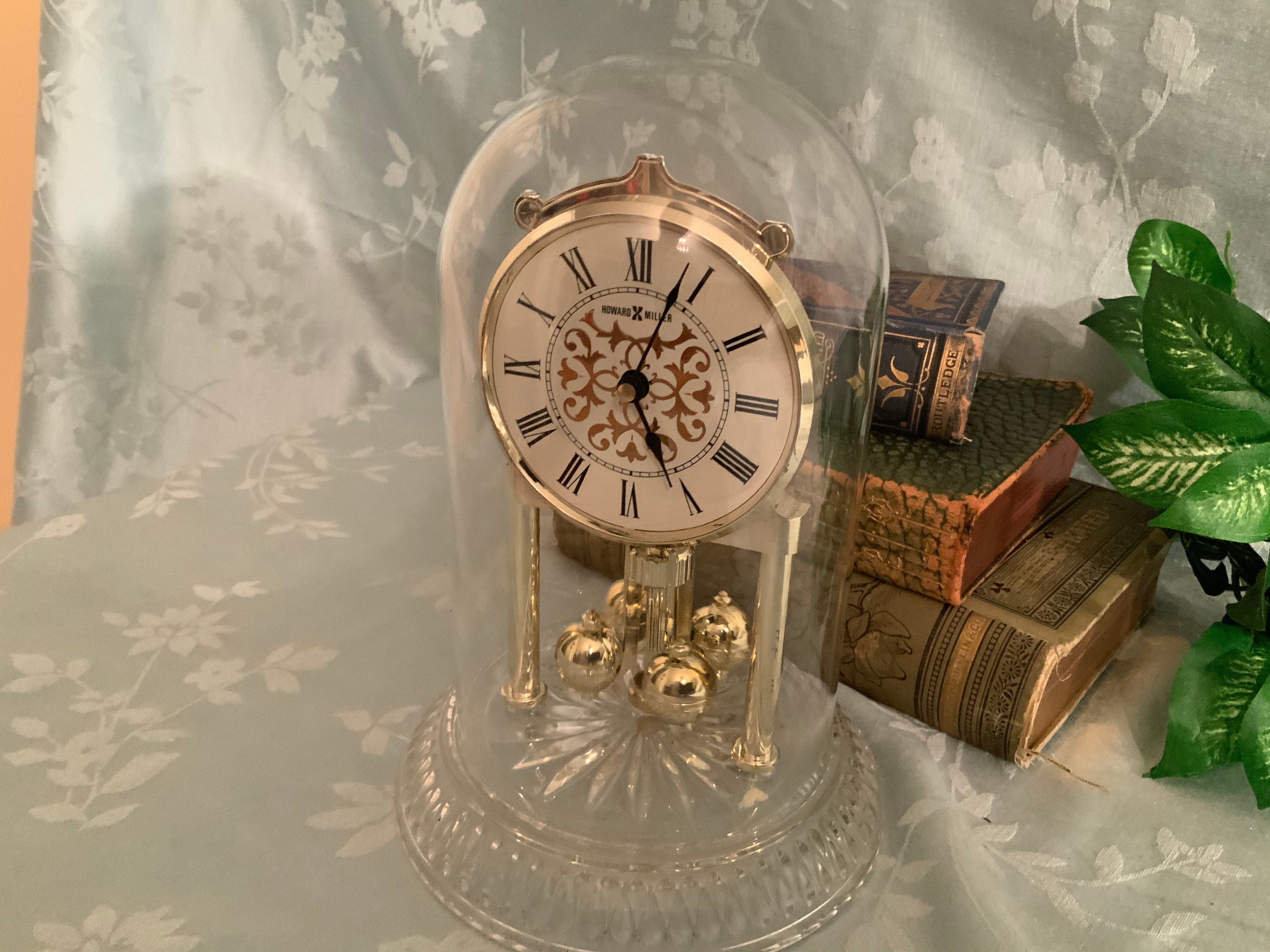 Clock Vintage Howard Miller Quartz Table Anniversary Clock Etsy