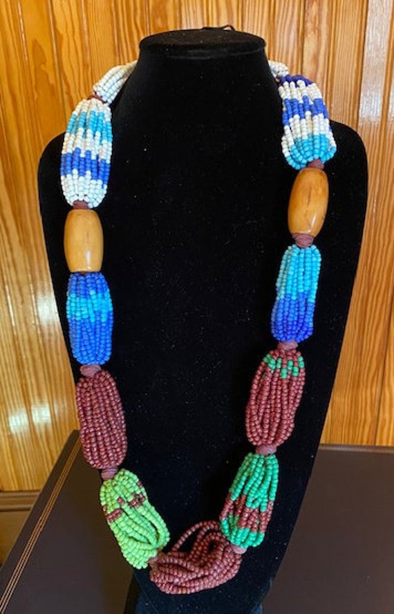 Multi-colored Bead Necklace