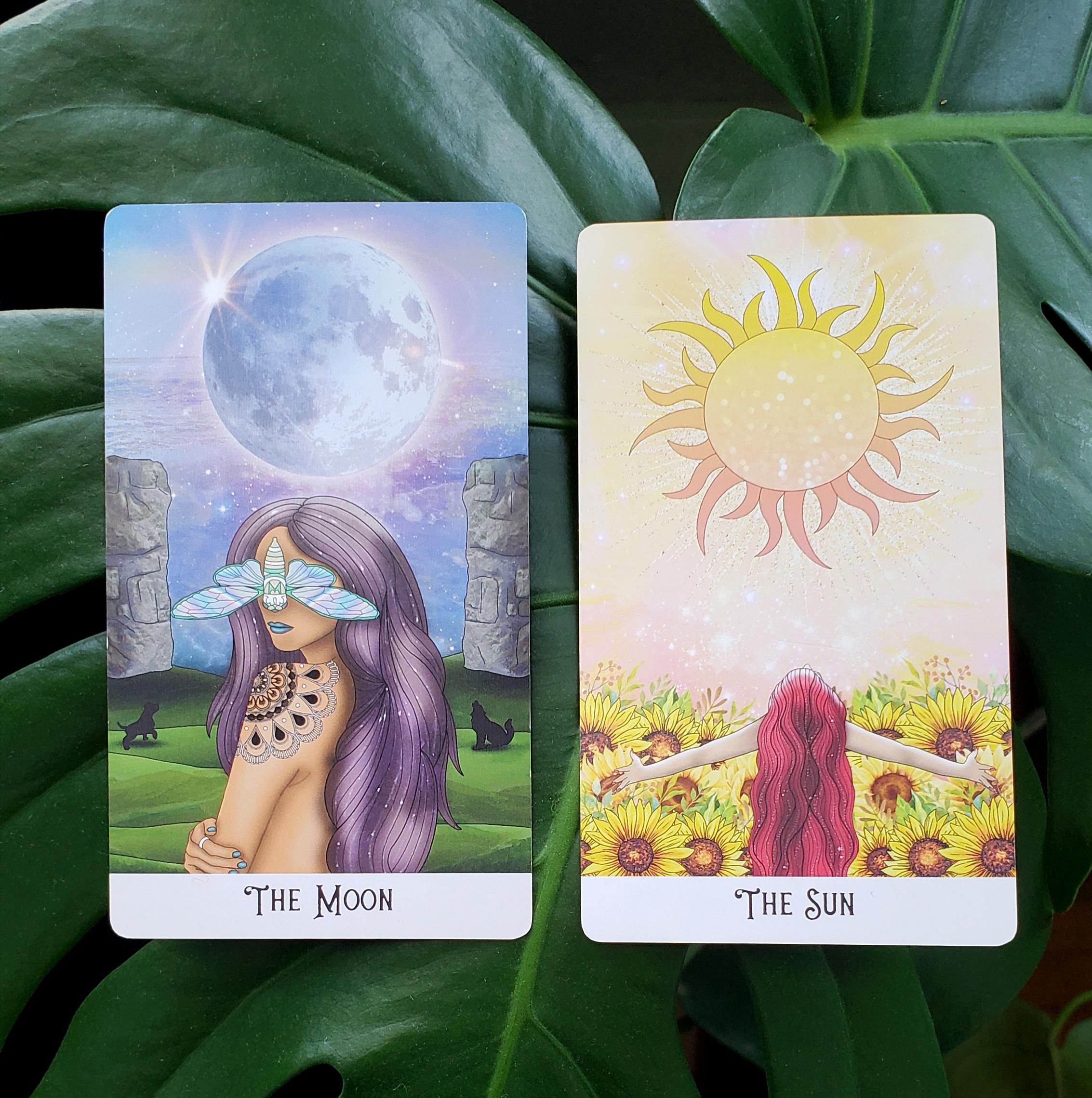 その他 The Mystic Soul Tarot Deck & Soul Art Mystic Soul Tarot Deck 🌙🌵 Moon and Cactus 🌈 Review Flip